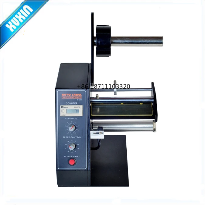 1150D Label Dispenser Machine Digital Display and Counting Function Label Separator Stripping Machine for Label Width 4-140mm