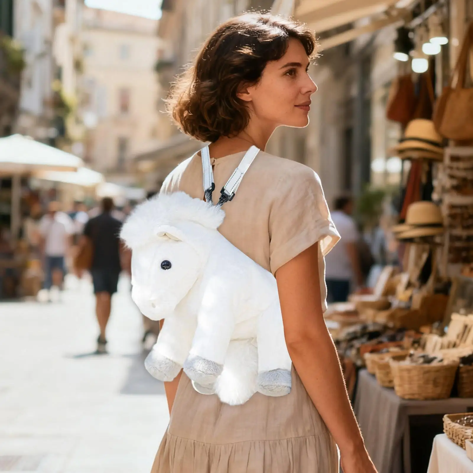 Pluche rugzak Zachte brede schouderbanden Tas Kinderen Pluche rugzak voor jongens Meisjes Kinderen Zoon Kinderkamer Elementaire kleuterschool