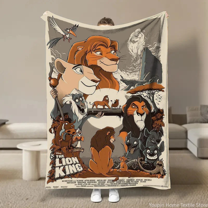 

MINISO Lion King Pattern Soft Flannel Blanket for Bed Bedroom Sofa Picnic,Throw Blanket for Cover Outdoor Fashion Leisure Nap