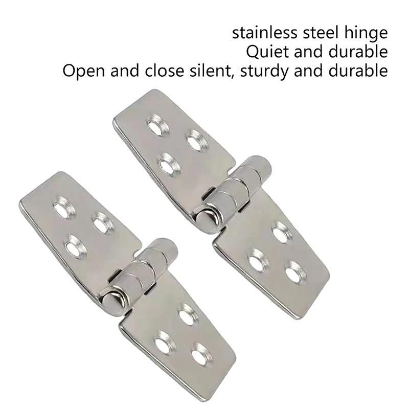 Picture 3: 2/1PCS 304 Stainless Steel Flat Hinge Distribution Box Control Cabinet Windows Hinge Wooden Box Yacht Parts Mini Hinge