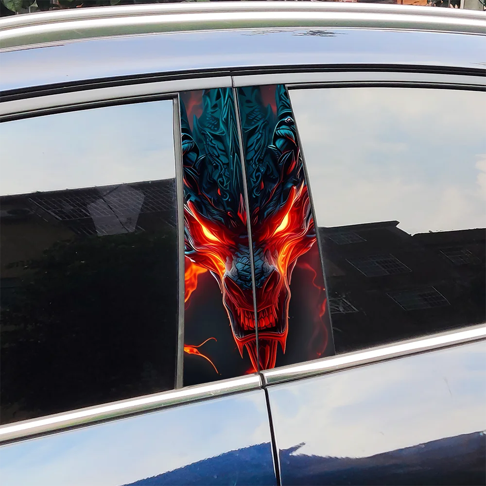 

Могучий дракон автомобильные наклейки авто B столб водостойкая декоративная крышка царапины солнцезащитный крем дверная стойка автомобиля виниловая наклейка аксессуары