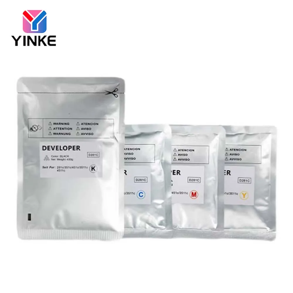 

1 шт. порошковый проявитель D281C для Toshiba D281C 351C 451C 3511C 4511C, высокосовместимый, Japan Carrier, BK 430г, CMY 285г