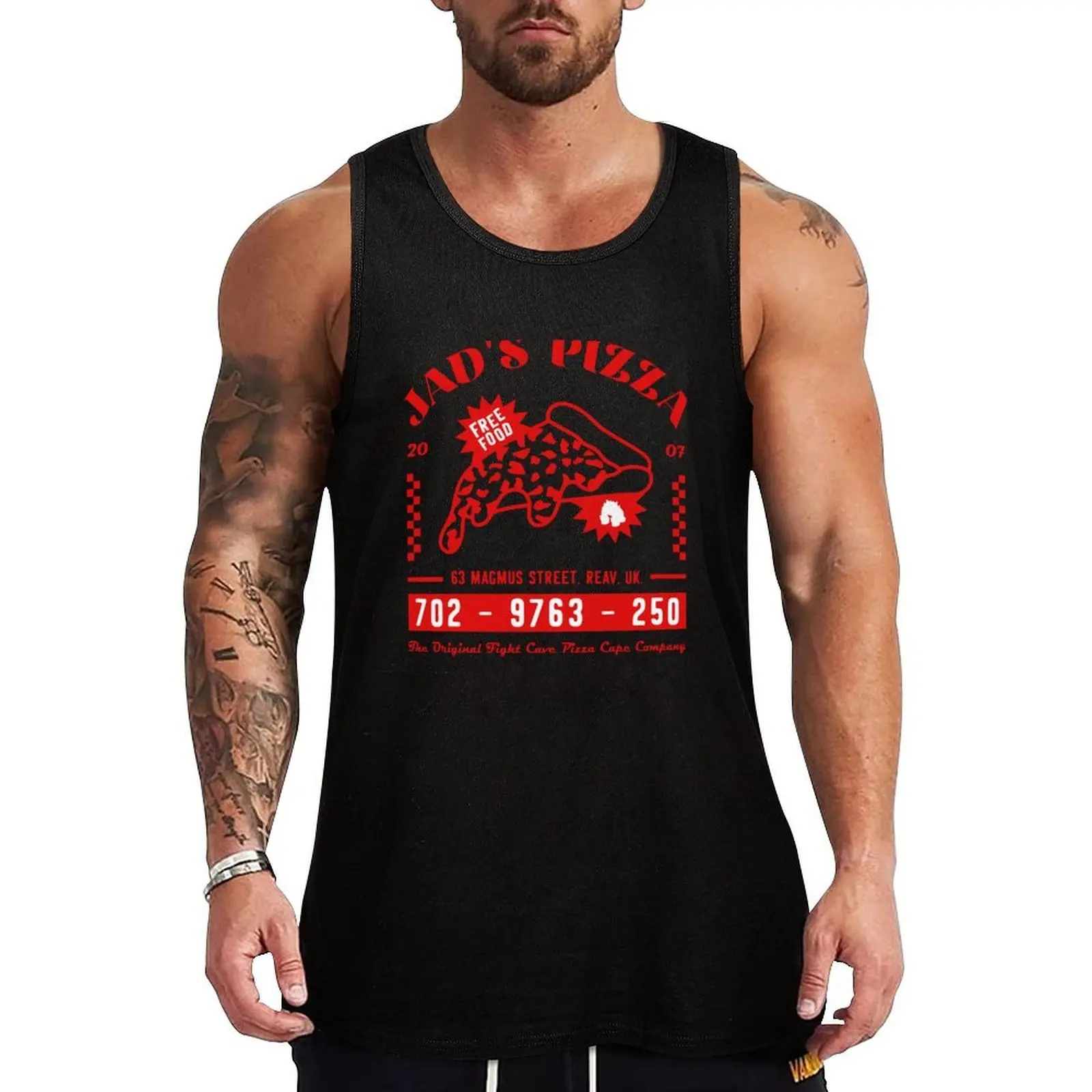 

2007scape Jad's Pizza Company OSRS Tank Top training weight vest Sleeveless top gym accessories men gym training accessories