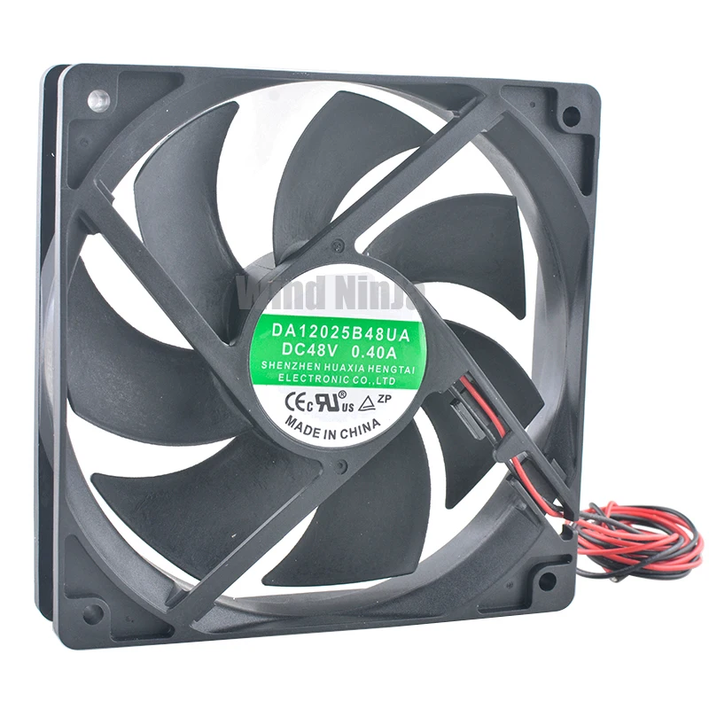 

DA12025B48UA 12cm 120mm fan 120x120x25mm DC48V 0.40A Dual ball bearing axial flow fan cooling fan for server frequency converter