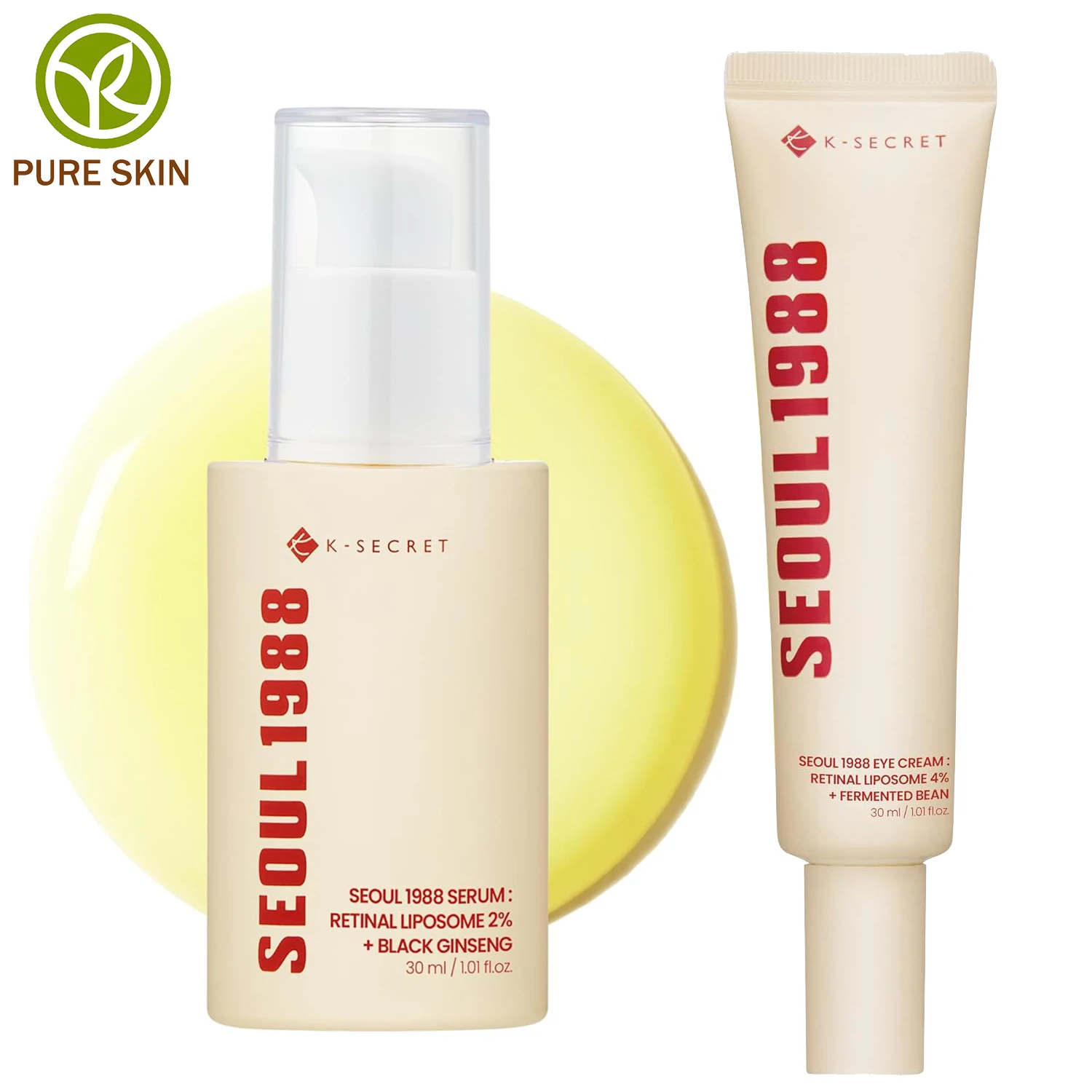 

K-SECRET SEOUL 1988 Retinal Serum Eye Cream Wrinkle Firming Pores Brightening Essence Firm Cream Lighten Korean Skincare