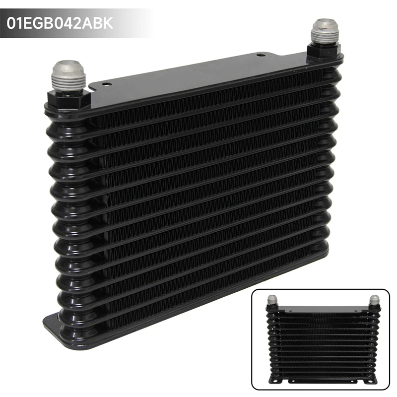 10/13/15 Row Aluminum Transmission Oil Cooler AN10 32MM 226MM Universal Racing Engine Cooling Radiator Fit BMW E36 Audi Q7