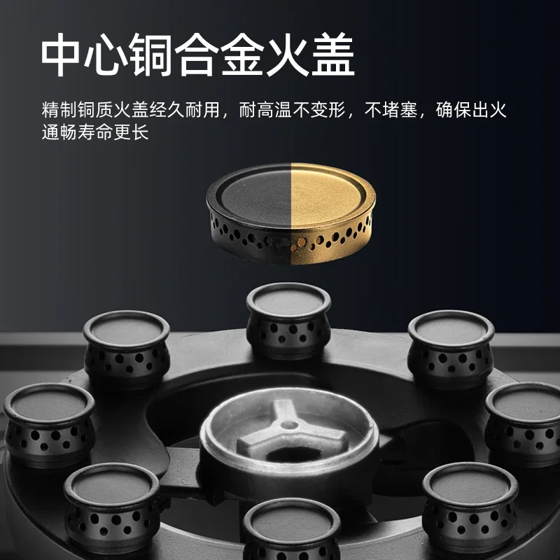 Royalstar Double Burner Gas Stove Tabletop for Natural Gas and LPG Kitchen Use