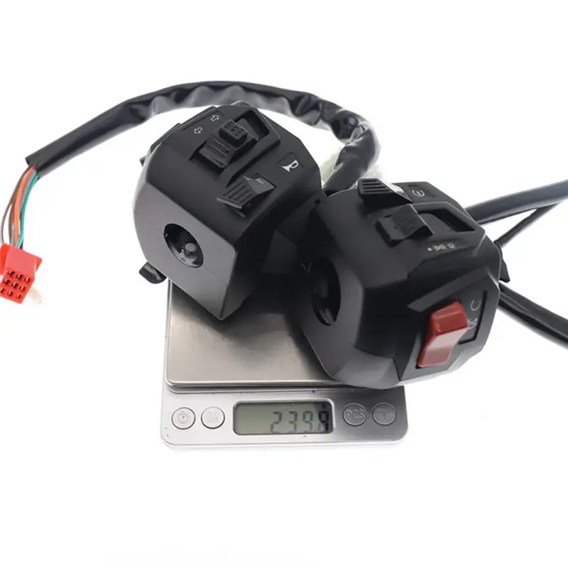 ABTC-Motorcycle Universal 22Mm Handlebar Switch Assy 12V Night Light LED For Pulsar NS200 Modofied Handlebar Switch