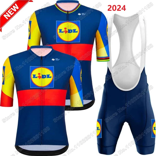 2024 Team Lidl Cycling Jersey Set Summer World Champion Cycling Clothing Men Short Sleeve Kit Road Bike Suit Bicycle Bib Shorts AliExpress 18
