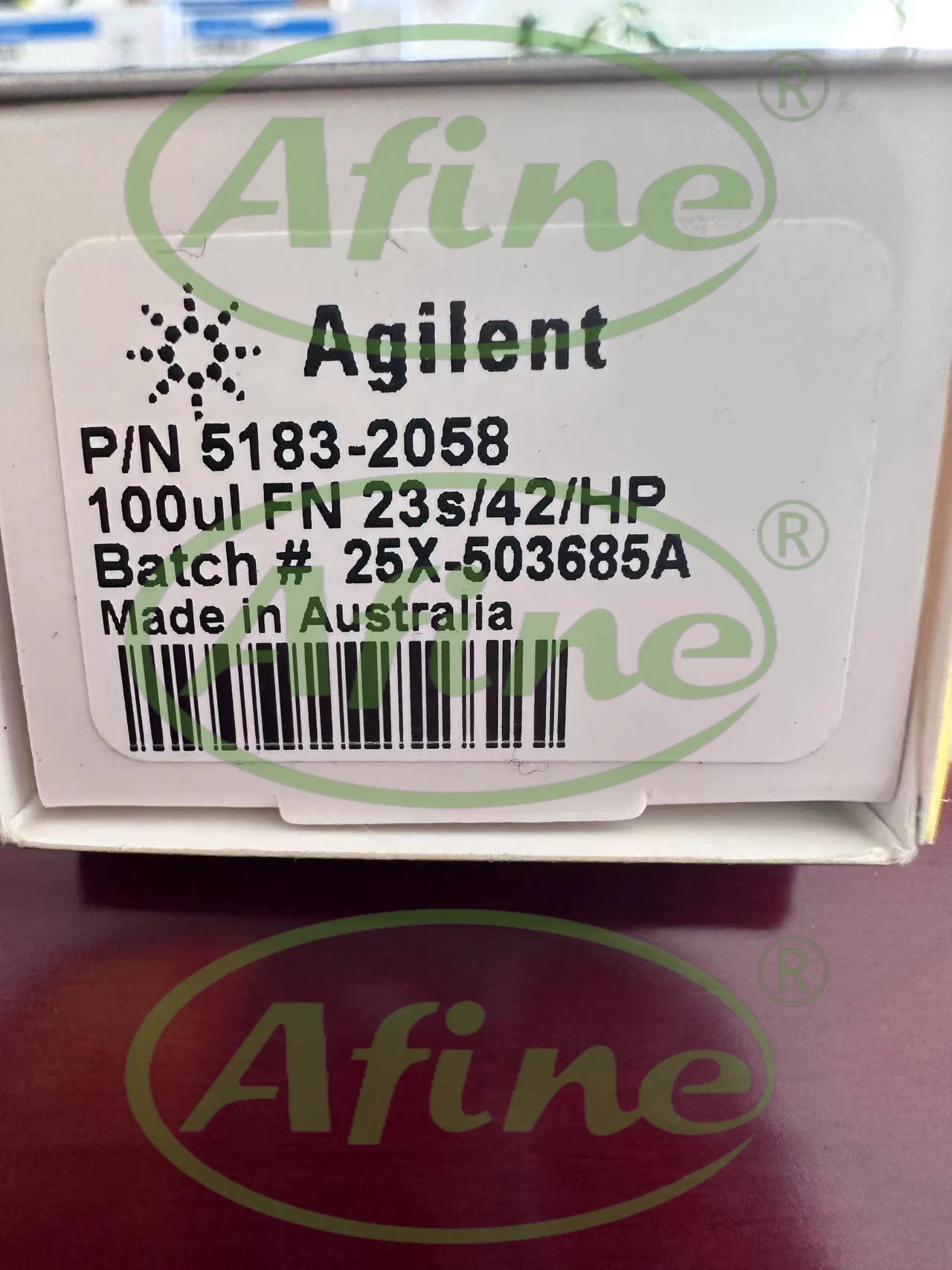 AFINE Agilent 5183-2058, siringa ad ago fisso da 100 μL, 23/42/cono, per autocampler GC