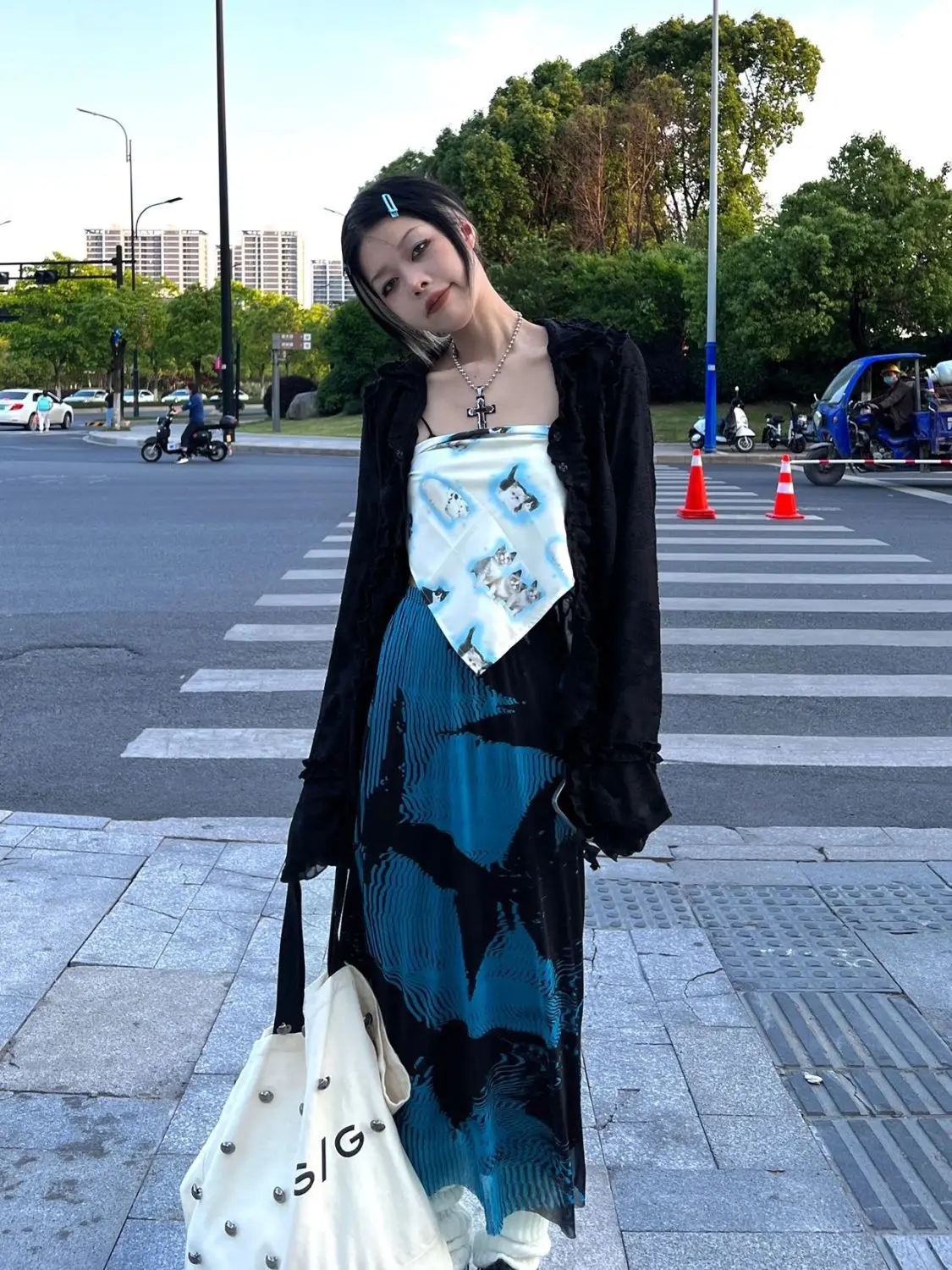 Print Chic Skirts For Women's Vintage Gauze Saia High Waist A-line Jupe Loose Summer Skirt 2026 Faldas Mujer De Moda