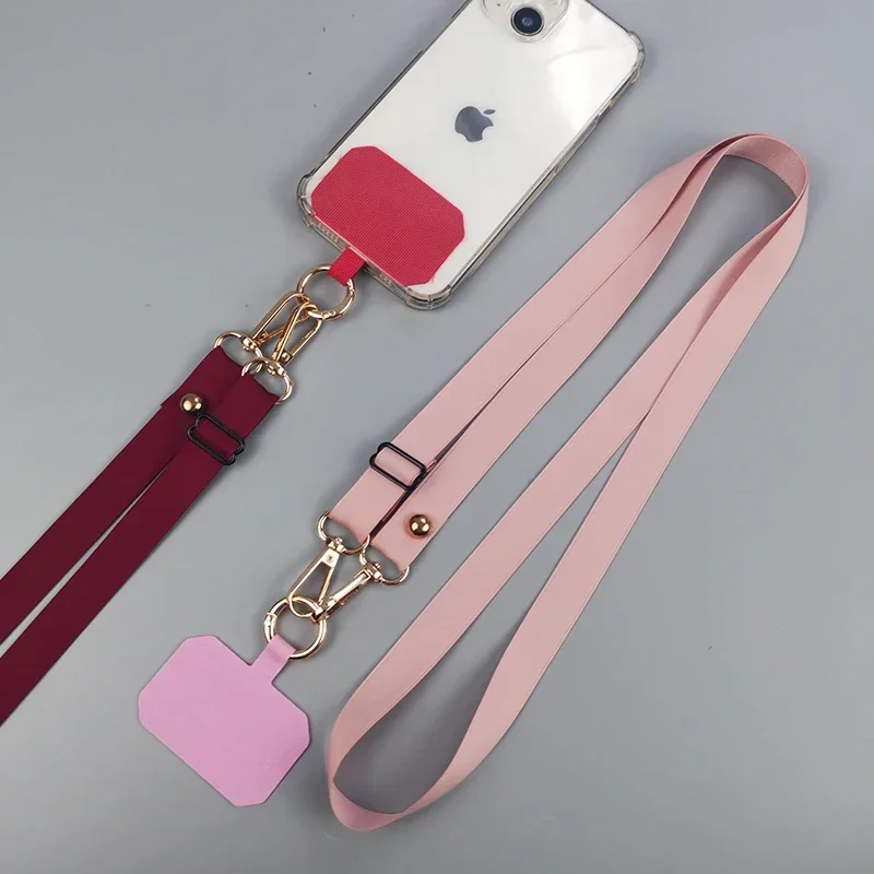 Mobile Phone Lanyards Adjustable Crossbody Hanging Neck Scarf Hanging Rope Non Necktie Anti Loss Neckband Phone Strap Charms