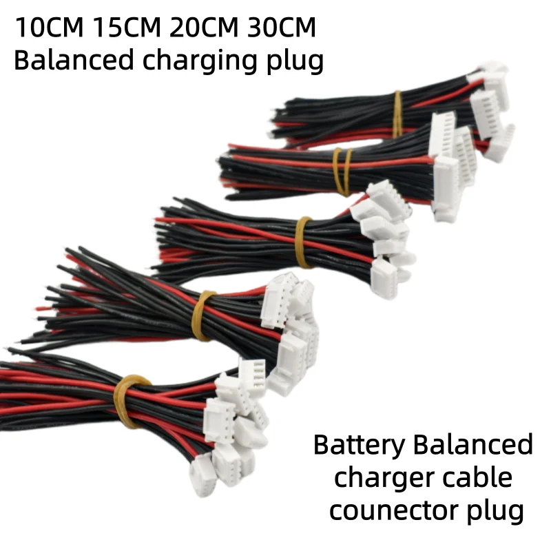 5/10pcs/lot 1s 2s 3s 4s 5s 6s 8s Lipo Battery Cable 10/15/20/30cm Lipo Battery Balance Charger Plug