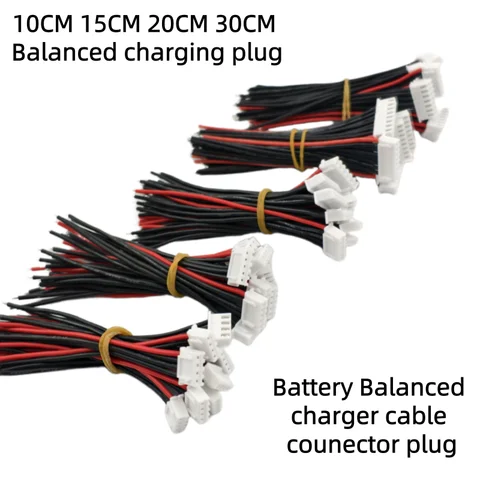 5/10pcs/lot 1s 2s 3s 4s 5s 6s 8s Lipo Battery Cable 10/15/20/30cm Lipo Battery Balance Charger Plug
