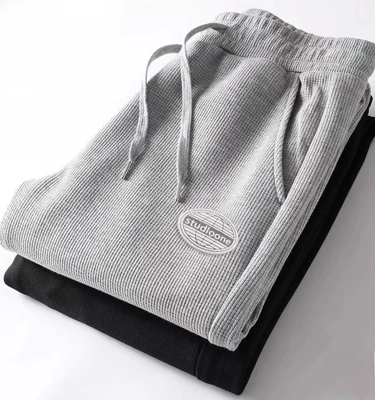 

Loose Casual Men's Autumn Winter Youth Sports Sweatpants Nine-Piece Loose Cuffed Teenager Comfortable Low Elastici Faionable