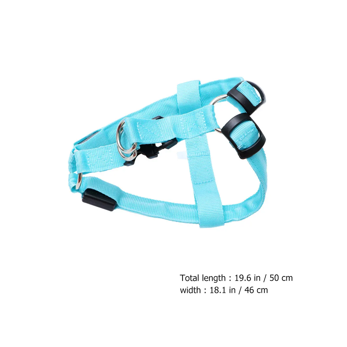 

Luminous Dog Traction Rope Medium Puppy Harness Pet Supplies Hauling Cable Leash Reflective Adjustable Nylon Trachea Protection