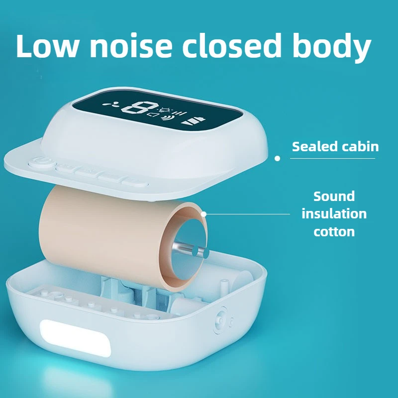 منظف الأنف الكهربائي مع الموسيقى والمتوهج الناعم، شفاط الأنف الكهربائي القوي القابل لإعادة الشحن للرضع