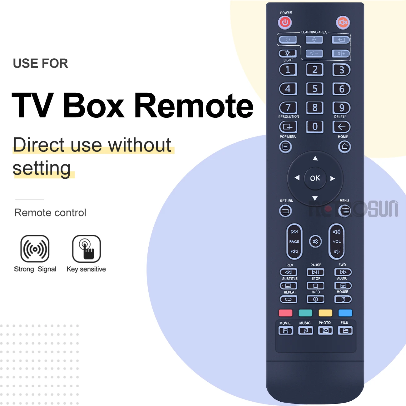 ريموت كنترول لاجهزة زيدو تي في بوكس ، z9s ، z9x ، z10 ، z10pro ، x20 ، x20 pro ، z1000 ، z1000pro ، uhd2000 ، uhd3000 ، جديد