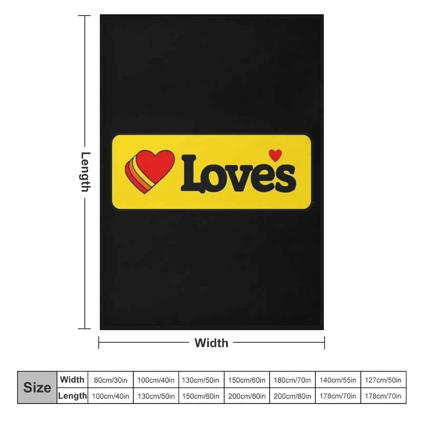 LOVES TRUCK STOP WOMEN Throw Blanket Shaggy Flannel Fabric Blankets