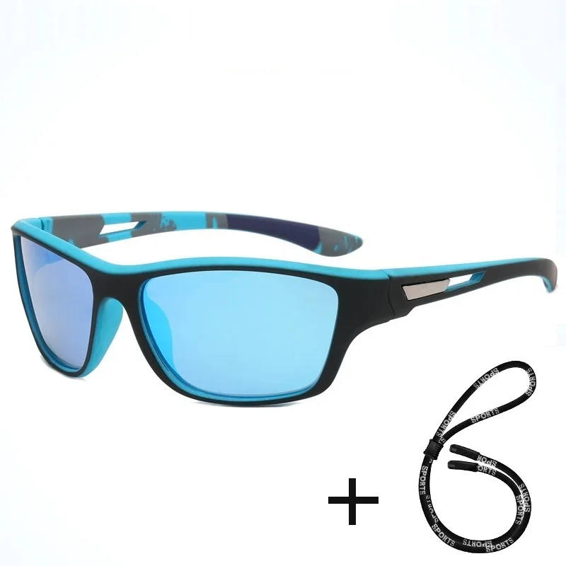 Lunettes de soleil de sport polarisées pour hommes et femmes, lunettes de soleil rétro, lunettes de mode, cyclisme, escalade, pêche, créateur de marque, UV400