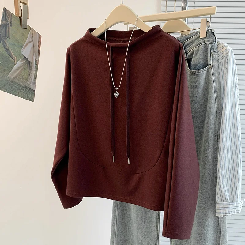 

Осенне-зимняя свободная повседневная толстовка с рукавами «летучая мышь» и круглым вырезом, молодежный дизайн, универсальная модель