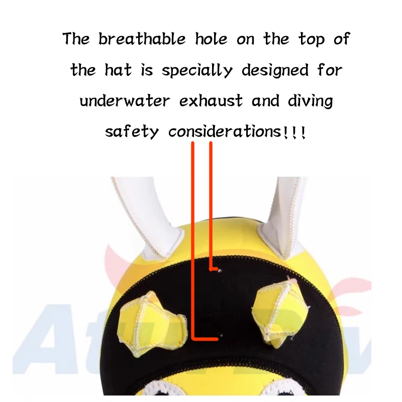 Adult Sunscreen Ultraviolet Diving Cap Cartoon Diving Winter Swimming Snorkeling diving hood for Male and Female Children