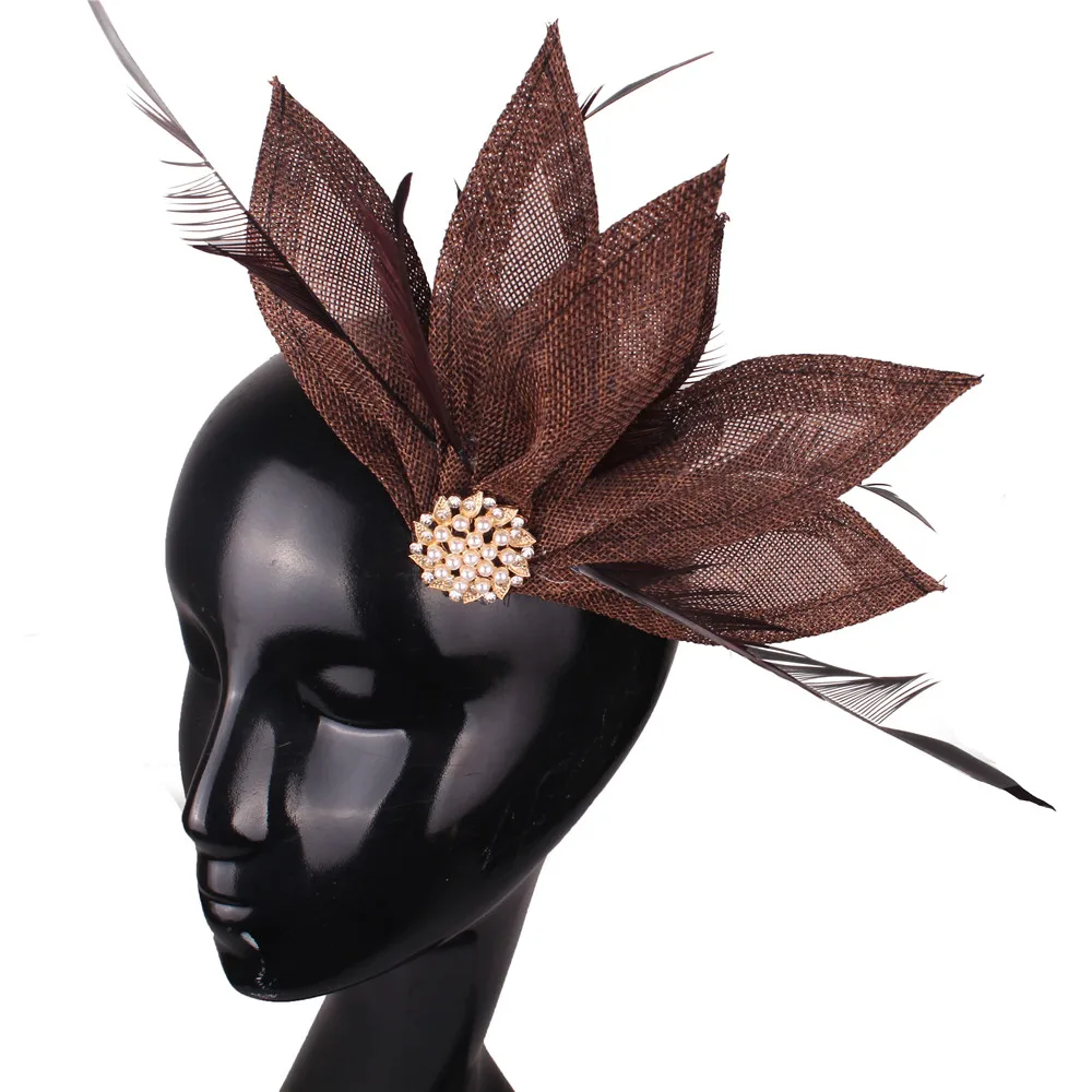 Elegante Braut-Haarspange mit Schleife, Hochzeits-Fascinator-Haarkamm für Damen, Kopfschmuck, modische Party-, Kirchen- und Dinner-Haaraccessoires – Detail 3