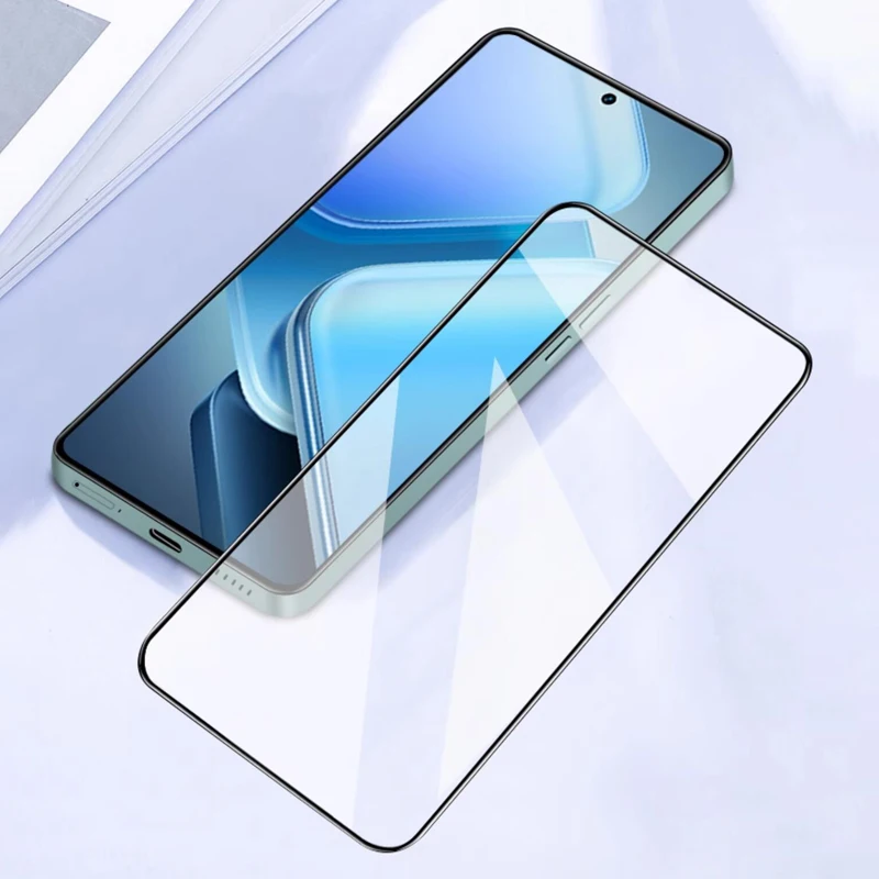 Full Cover Glue Screen Protector For Vivo iQOO Z9 Turbo Tempered Glass For Vivo iQOO Z9 Turbo + Glass iQOO Z9Turbo Glass Z9