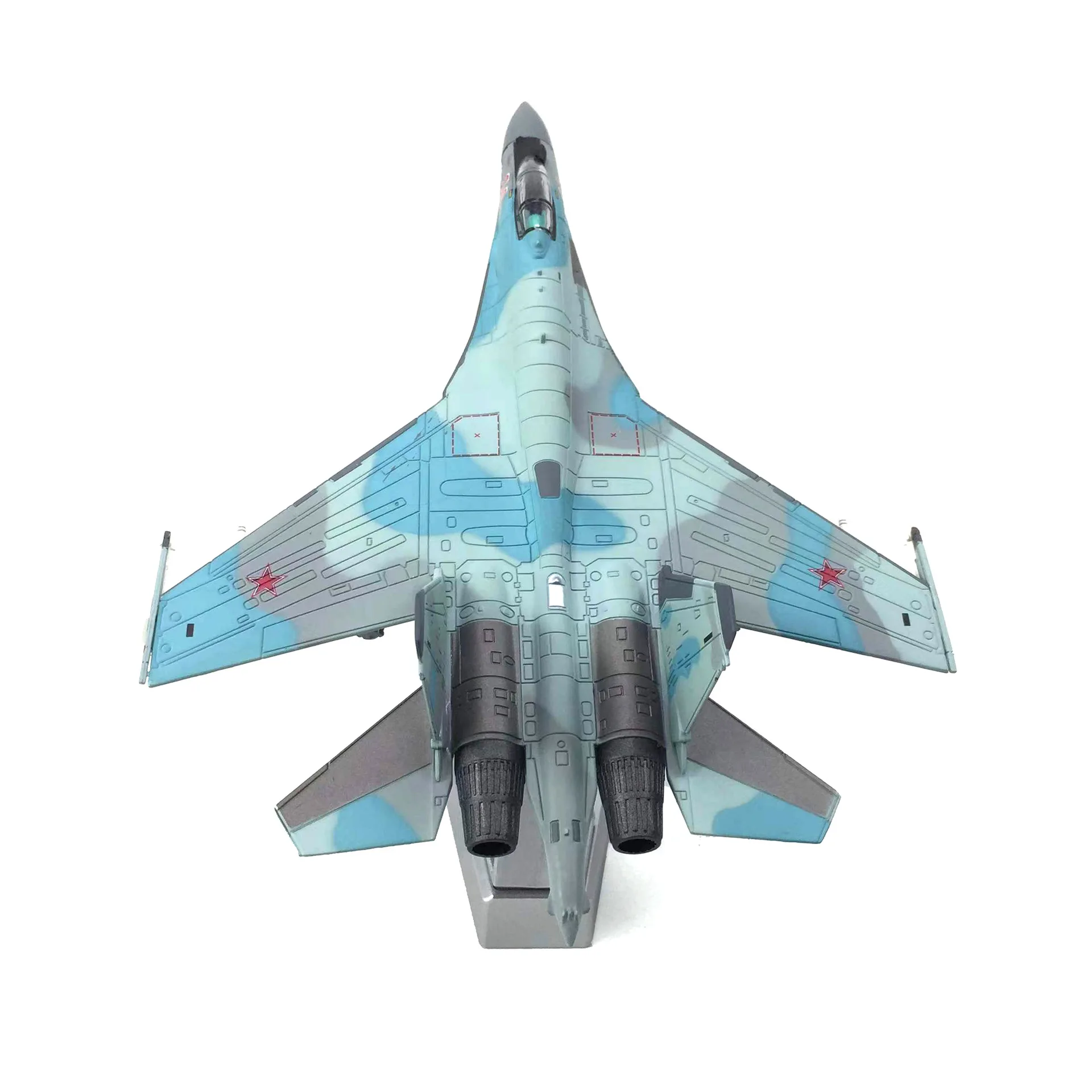 ديكور المنزل 1/100 مقياس القوات الجوية الروسية Su-35 طائرة هجوم مقاتلة معدنية مقاتلة نموذج عسكري عرض موقف جمع هدية م