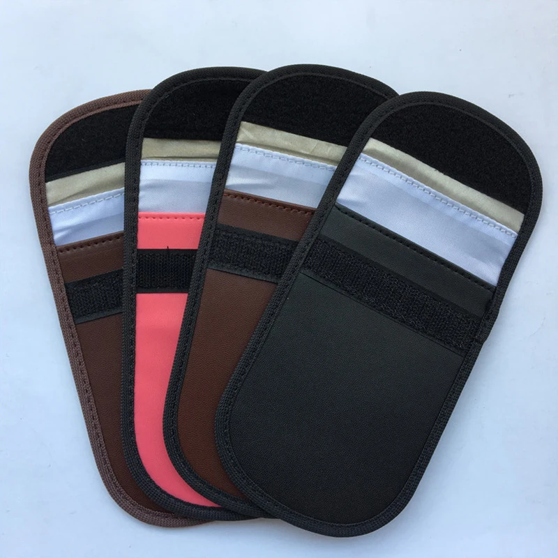 1Pcs Signal Blocking Faraday Bag For Cell Phone Anti-Theft Key Fob Shield EMF GPS Location Info Security Card Protector