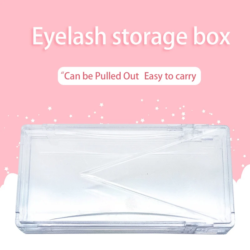 

Eyelash Storage Box Makeup Organizer Eyelash Glue Pallet Holders Transparent Lash Extension Display Stand Grafted Eyelash Tools