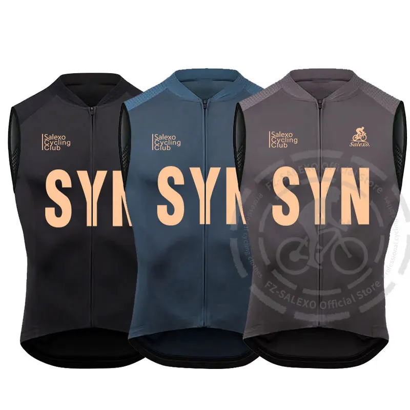 

SYN Sleeveless Cycling Vest Men Summer Sleeveless Bike Bicycle Jersey Windproof Cycling Clothing Outdoors Riding Windproof Vest