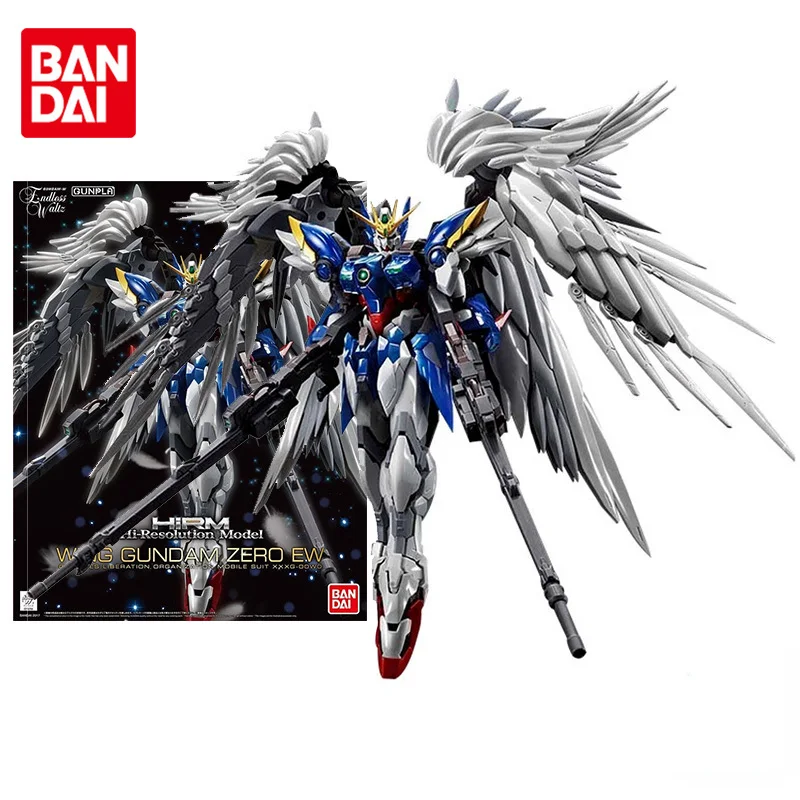 

Bandai Genuine Gundam Model Kit Anime Figure HIRM 1/100 Wing Zero EW Collection Gunpla Anime Action Figure Toys for Children