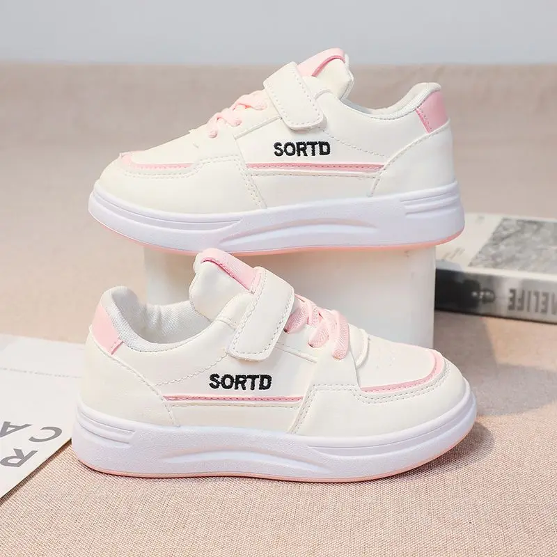 

Kids White Sneakers 2026 Anti Slip Soft Sole Shoes for Boys Girls Lightweight Breathable School Shoes Spring Autumn Big Kids​