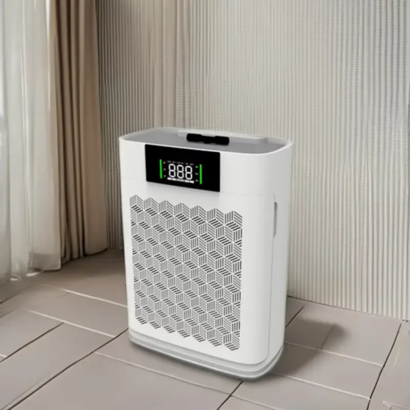 Smart Air Purifier with Wi-Fi App Control for Large Rooms Removes Odors Dust PM2.5 Auto Mode Air Quality Monitor