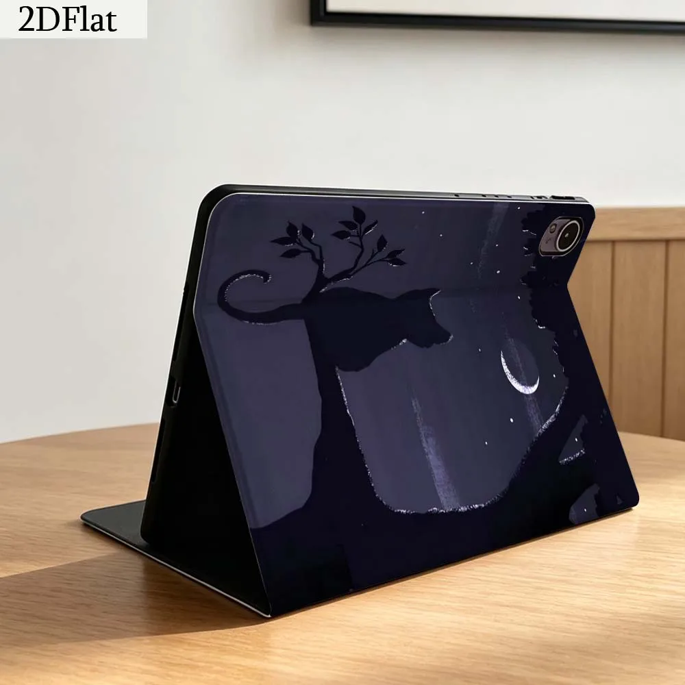 Cartoon Black Cat Stars Gift For Honor Tab Magic Pad GT X9a 6 X9 X8A X8 V8 V7 9 V9 8 2 3 4 13.3 10 Pro Inch Tablet Case