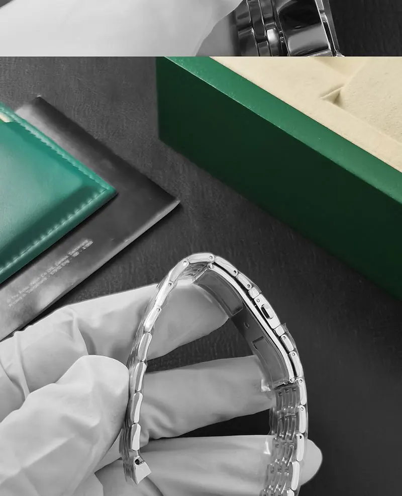 FUYIJIA مخصص جديد دي فيل 434 سلسلة ساعات أصلية 19 مللي متر 16 مللي متر واجهة منحنية حزام الساعات الفولاذ المقاوم للصدأ فراشة مشبك حزام