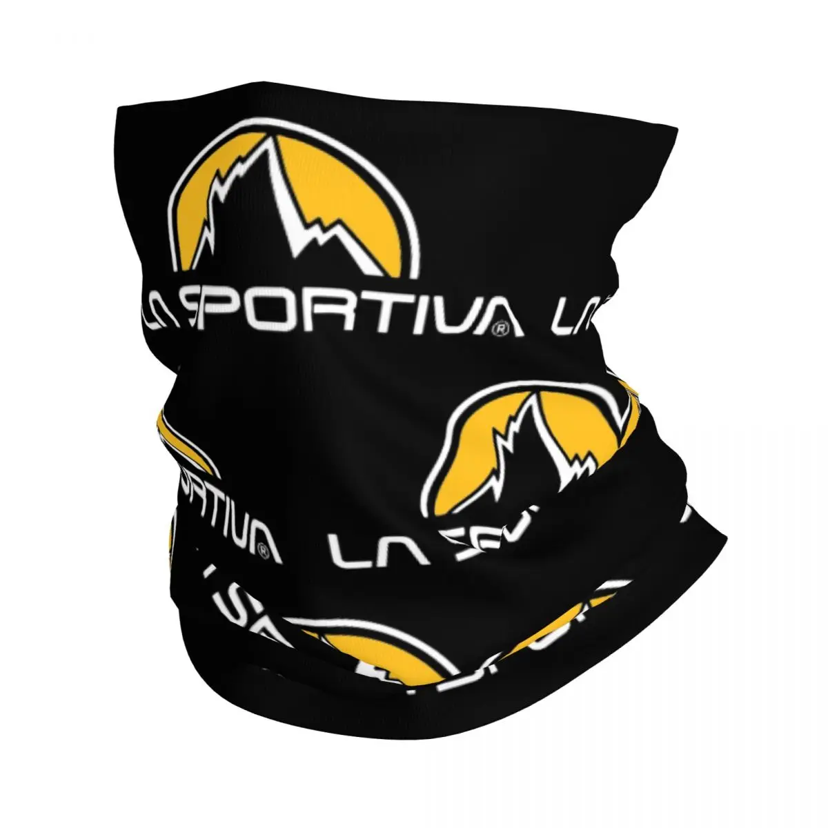 La Sportiva Logo Bandana Neck Gaiter Printed Balaclavas Face Scarf Multi-use Headwear Hiking for Men Women Adult Windproof