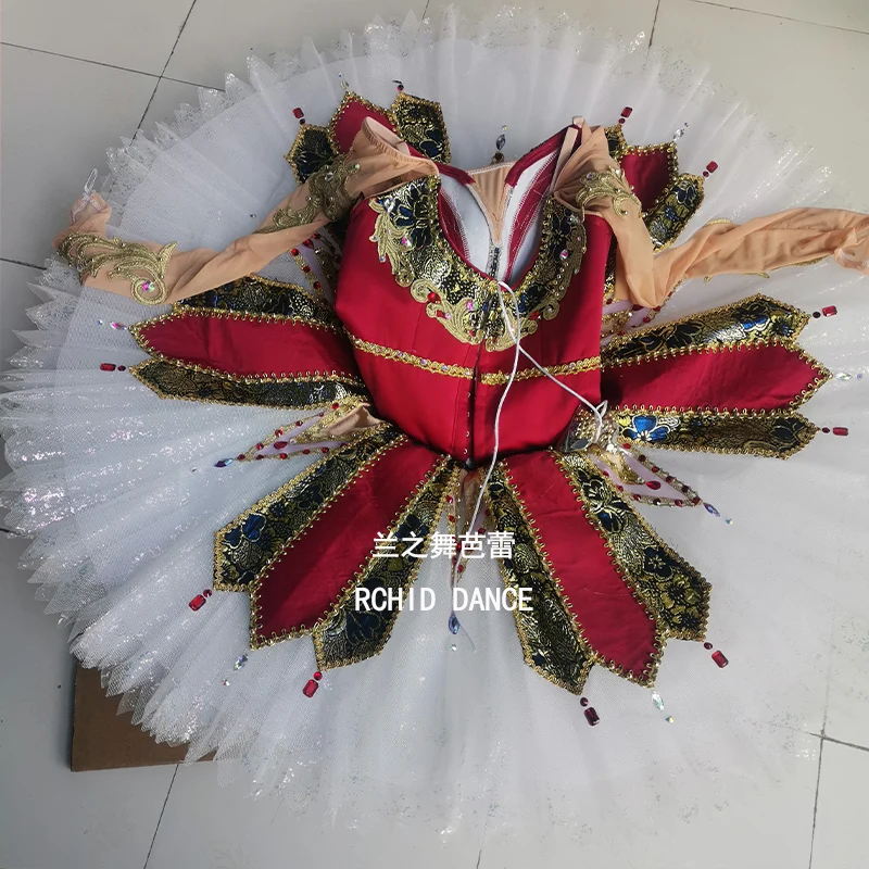 

BT01513 Professional Custom Size Custom Color Kids Girls Women Adult Red Ballet Tutu Costumes