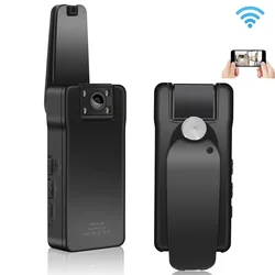 1080P Mini Digital Camera with Rotating Back Clip WIFI Remote Control 150 Degrees Wide Angle Rotation Lens Bodycam Sports DV A50