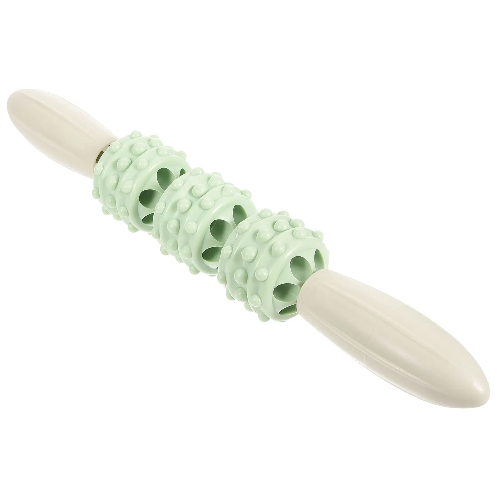 Masaje de Yoga, masajeador muscular de mano, palo de plástico PP, piernas, pies, alivio del estrés, portátil, tamaño compacto, mejor flujo sanguíneo