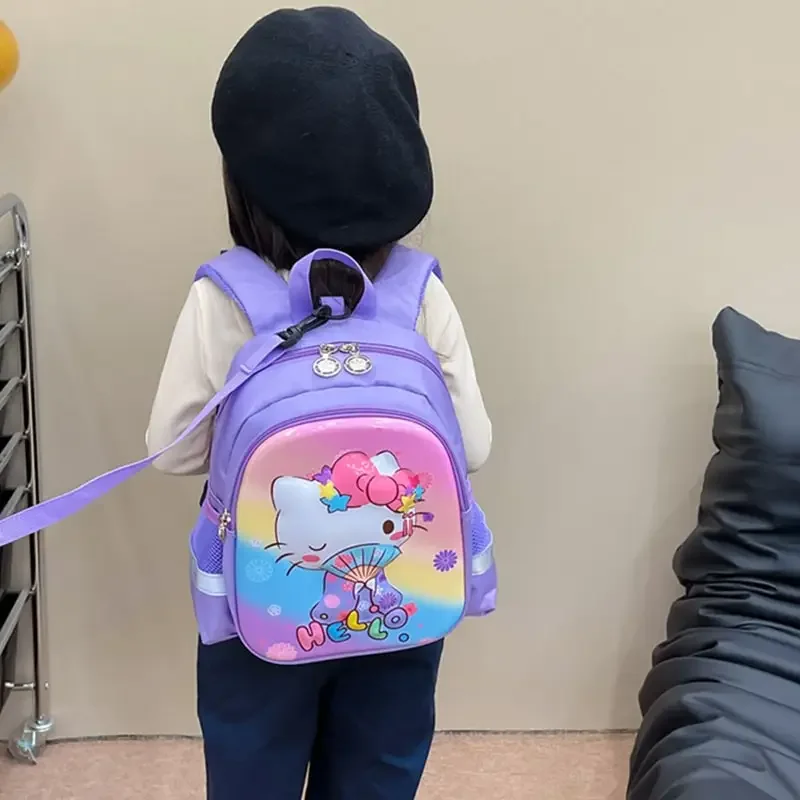 

Sanrioed Anime Hello Kitty Small Backpack Cute Children Kindergarten Cartoon Student Organizer Shoulder Bag Gift for Friend