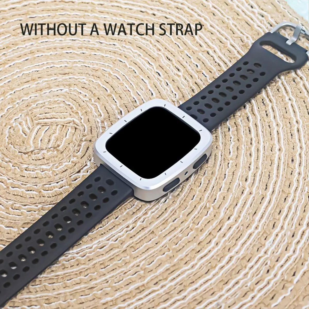 Per Active 2 Square/Active2s Square Sapphire Watch Custodia protettiva in metallo nera