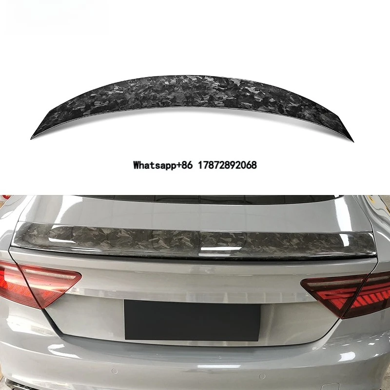 

Dry Carbon Fiber Body Kit Rear Wing Trunk Spoiler Aero Part Car Accessories for RS7 C7 2014 - 2018