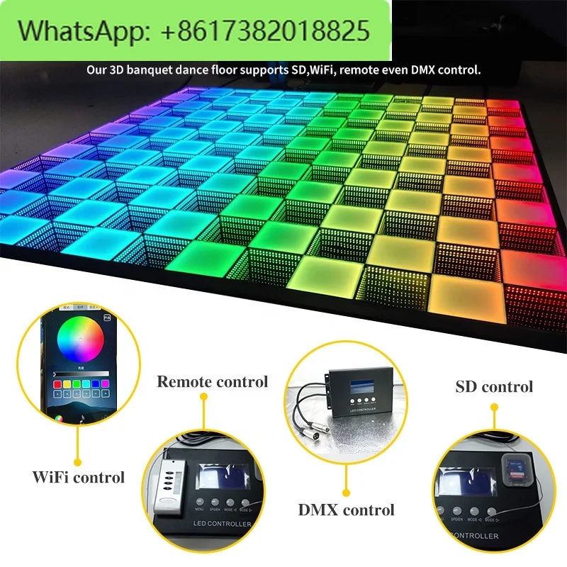 Tanzfläche, sensorische, interaktive, leuchtende Fliesenmagnete, LED-Tanzfläche