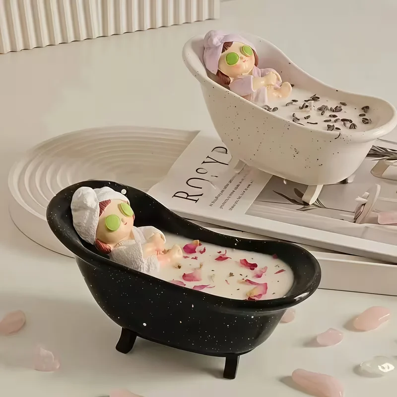 

Силиконовая форма для ванной, 1 шт., форма для декора ванной из смолы, силиконовая форма для изготовления коробок для хранения и подсвечников, форма для литья из эпоксидной смолы своими руками