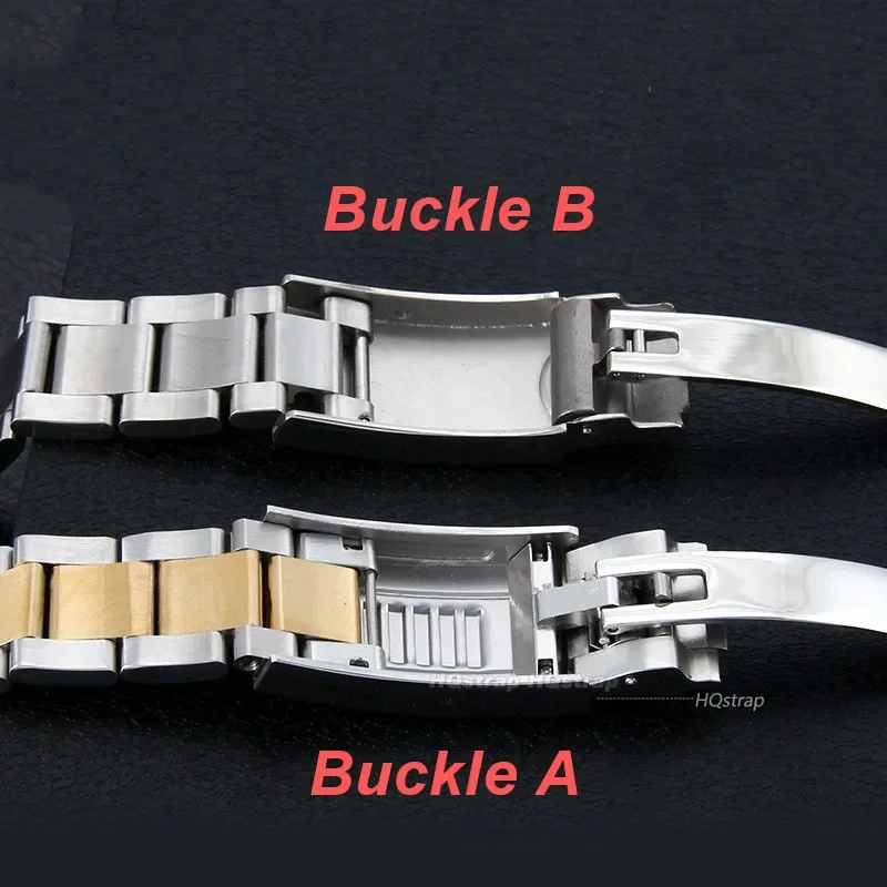 For Rolex SUBMARINER DAYTONA Watch Band Strap Fine-Tuning Pull Button Clasp 316L Stainless Steel Bracelet Watchbands 20mm 21mm