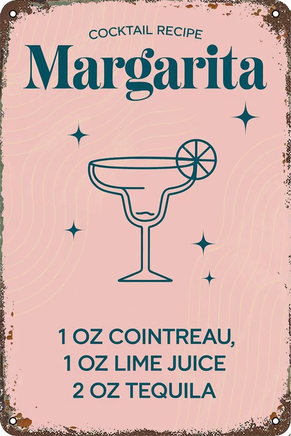 Vintage Cocktail Metal Sign Bar Home Decor Wall Art Tin Sign Decoration 8x12 Inch sign