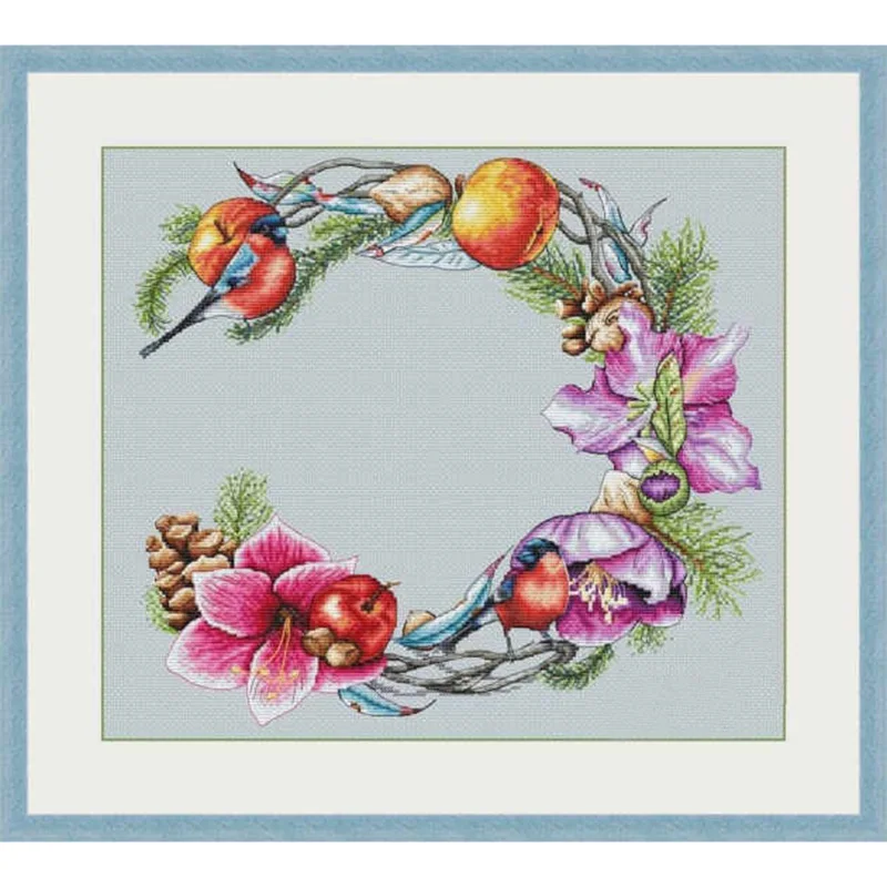 

ZZ2144 For Needlework Kit NOT PRINTED Cross stich Painting Set Cross Stitch Kits Cross-stitch Embroidery Set Stitch Kits Cross