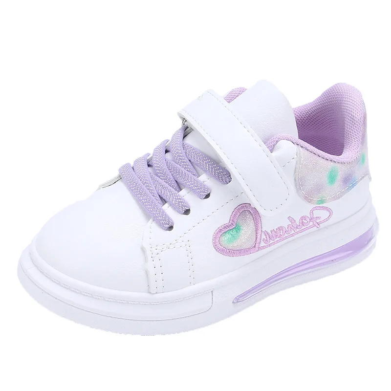 Kid Shoe Girl Small White Shoes New Leather Single Shoes Boy Versatile Sneakers Shoe Fashion Soft Soled Casual Shoes Zapatillas